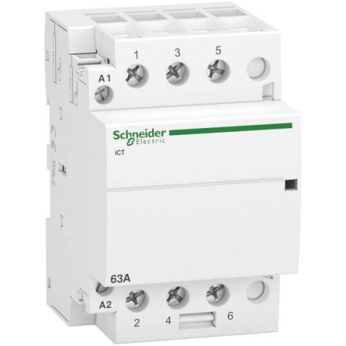 ACTI9 iCT 63A kontaktor, 50Hz, 3NO, 220-240VAC Schneider