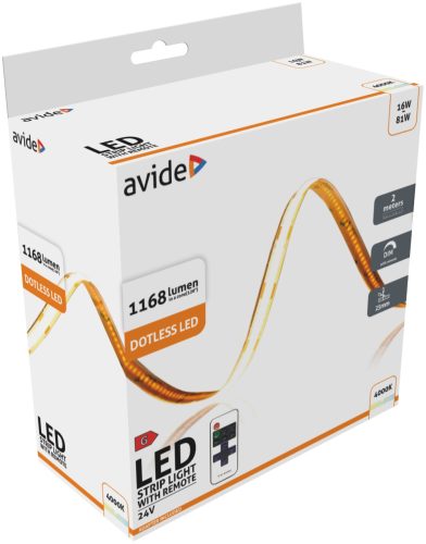 16W 4000K IP20 COB LED szalag szett 2M Avide