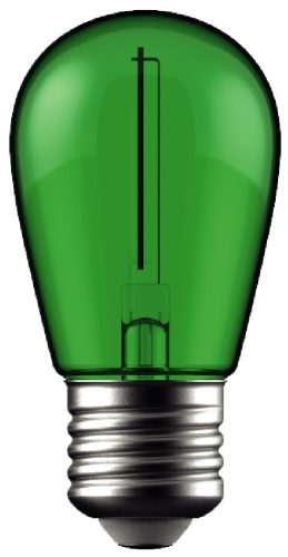 1W zöld E27 filament LED fényforrás Avide