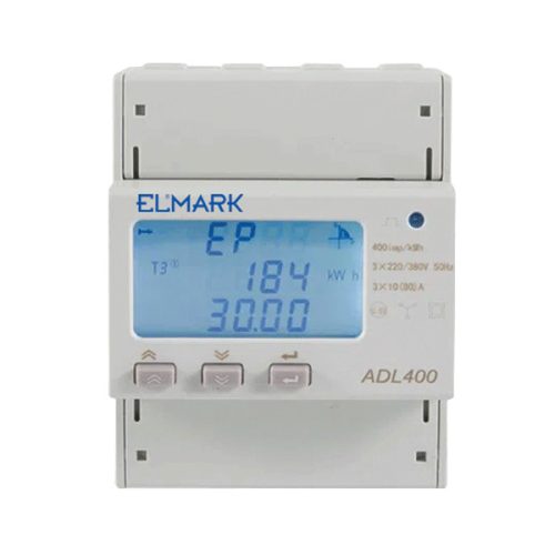 ADL400 multifunc.energiamérő 3x10(80)А RS485 Elmark