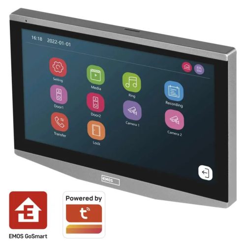 Kiegészítő monitor IP-700B otthoni video kaputelefonhoz IP-700A GoSmart Emos