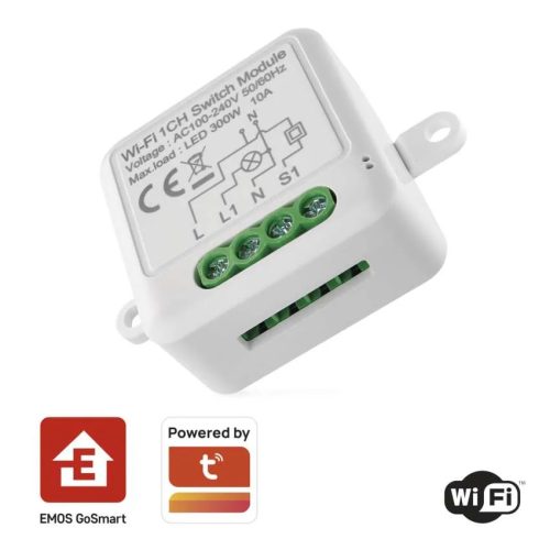 GoSmart kapcsolómodul IP-2101SW Wi-Fi 1 csatorna Emos