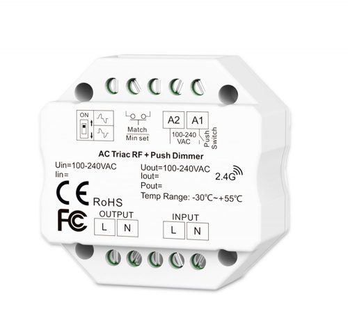 Sys-Pro univerzális Push/Radio Mesh Dimmer 230V IsoLED