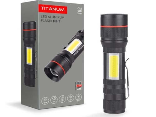 Hordozható LED zseblámpa 6500K Videx Titanium