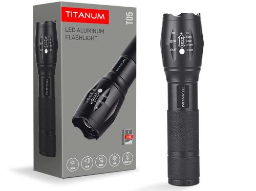 Hordozható LED zseblámpa 6500K Videx Titanium