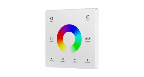 TW4 RGB/RGBW LED távszabályzó fali RF fehér S-lightLED