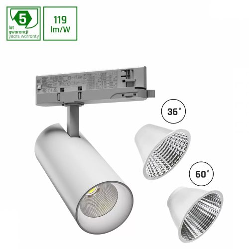 15-27W 4000K 36°/60° IP20 sínes lámpatest SpectrumLED