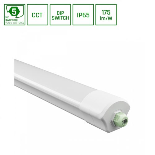 30/40/50W CCT IP65 1200mm LED integrált por és páramentes lámpatest SpectrumLed